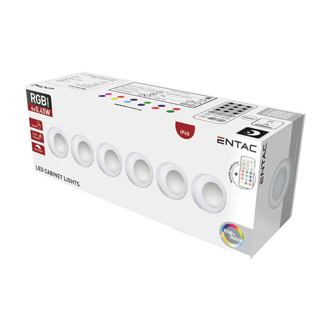 Mini Luzes Entac LED 0,45W RGB (6 unidades)