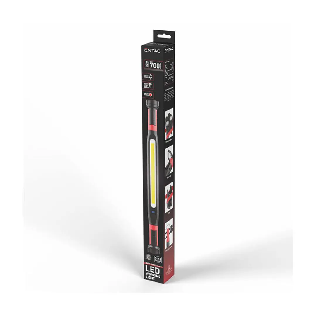 Lanterna Entac LED 10W Trabalho Multifunções 1