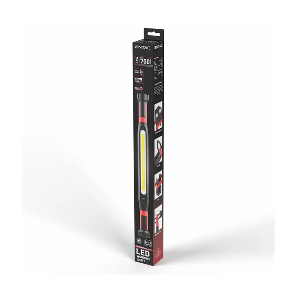 Lanterna Entac LED 10W Trabalho Multifunções 1