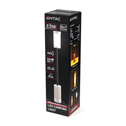 Lanterna Entac LED Campismo 5W Telescópica