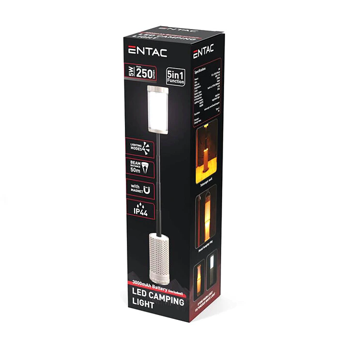 Lanterna Entac LED Campismo 5W Telescópica 1