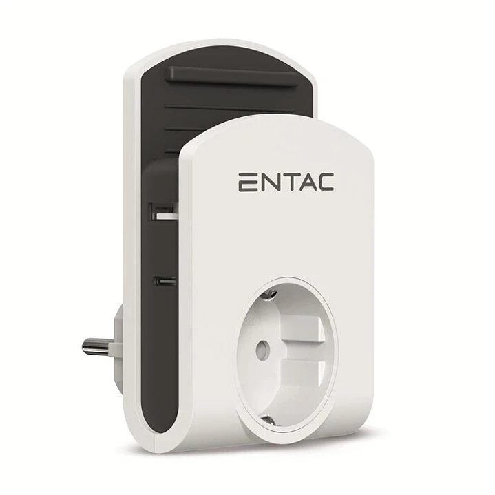 Ficha Entac 1T 1USB-A 1USB-C com Suporte - Unidade 1