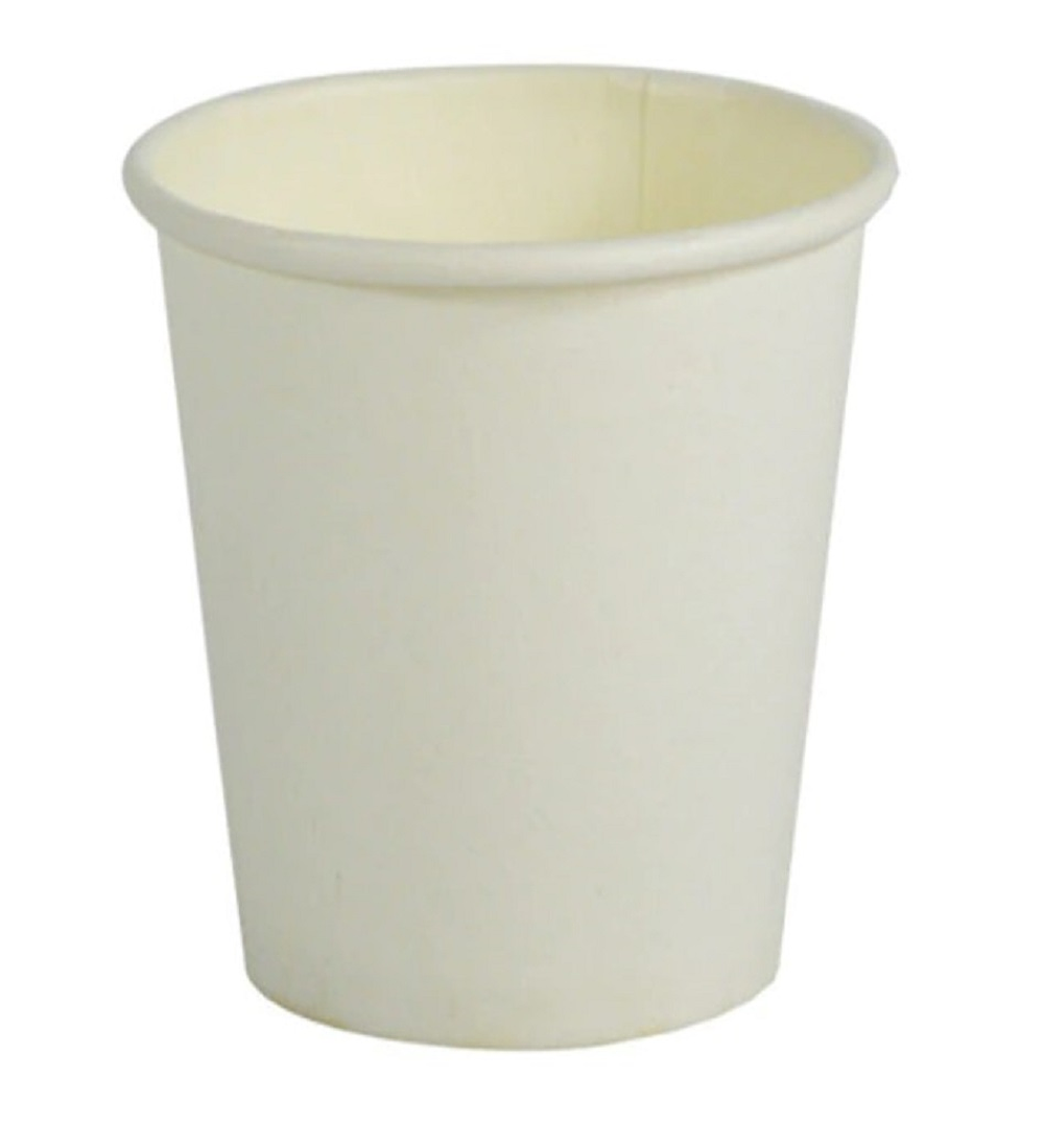 1000 Vasos desechables blancos con tapa 8 Oz (237 ml)