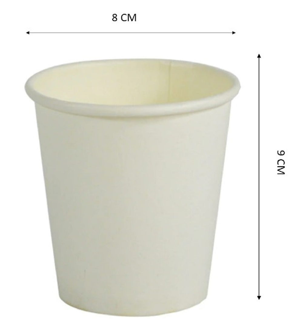 1000 Vasos desechables blancos sin tapa 8 Oz (237 ml)