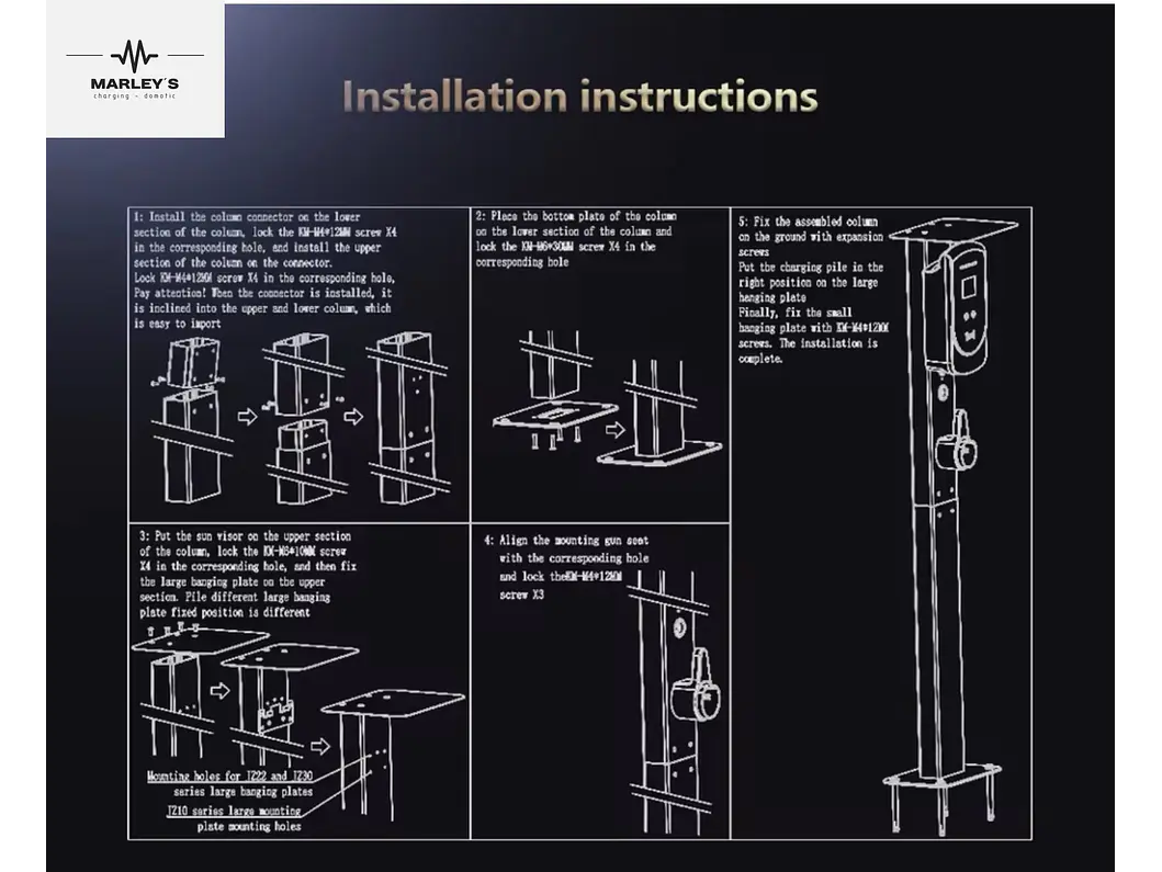 Poste Vertical Carregador Wallbox eletricos e híbridos - universal exterior  4