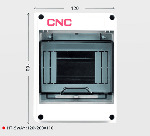 Quadro electrico Exterior/ Interior - Capacidade 5 Disjuntores