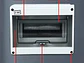 Quadro electrico Exterior/ Interior - Capacidade 8 Disjuntores - thumbnail 2