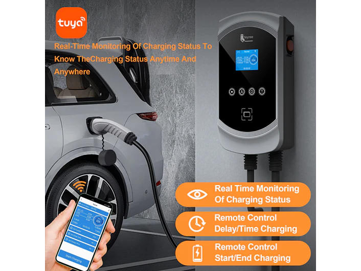Wallbox 22 kW | 32A | Cabo 5 ou 10m | App | RFID | Ecrã | DLB - Balanceamento Carga 8