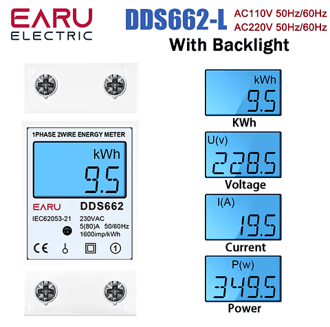 Contador para Quadro Eletrico - Condominios - 220v/50hz