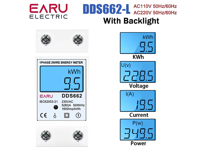 Contador para Quadro Eletrico - Condominios - 220v/50hz 1