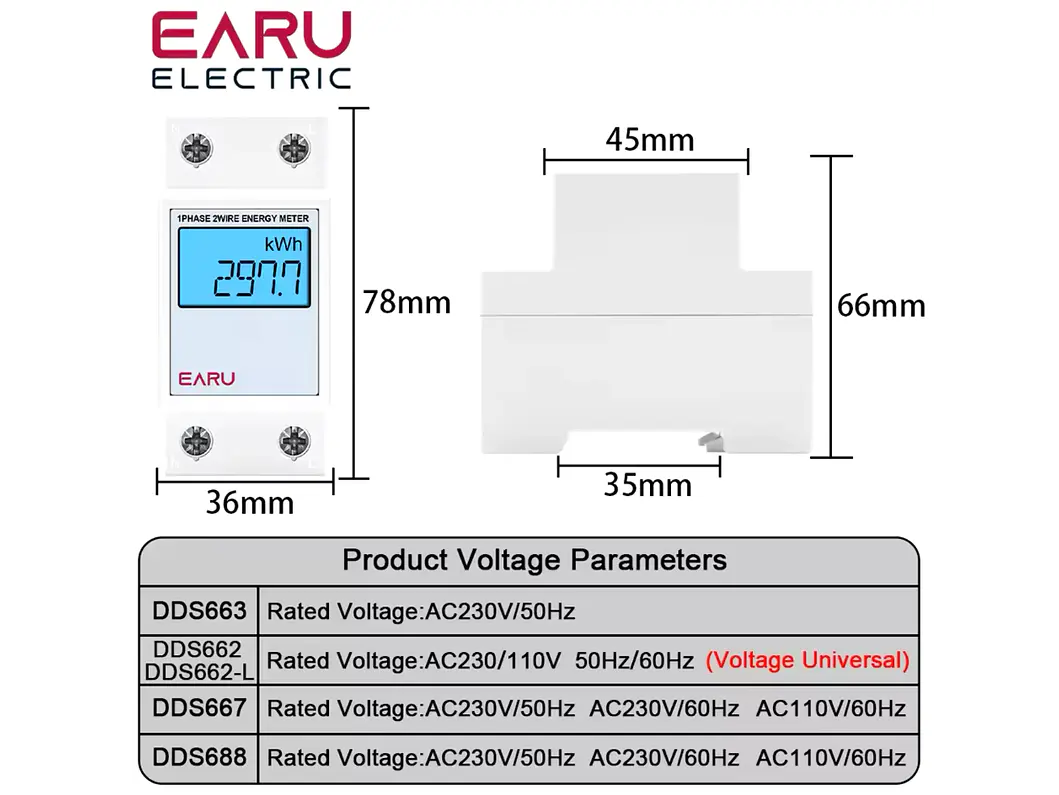 Contador para Quadro Eletrico - Condominios - 220v/50hz 4