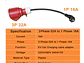 Adaptador Tomada Vermelha Trifasica 32A p/ Tomada doméstica Shucko - Thumbnail 2