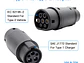 Adaptador Carregamento Tipo1 para Tipo2 - 32A Monofasico - thumbnail 2