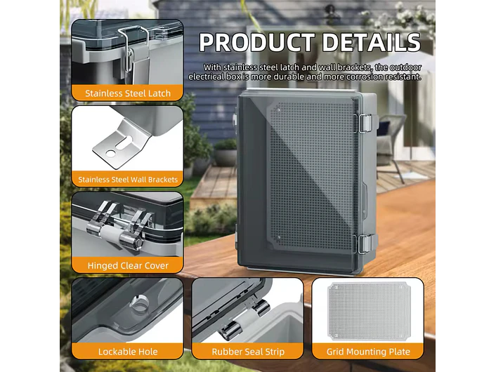 Caixa Proteção Estanque Exterior para Wallbox 35x25x15 cm 3