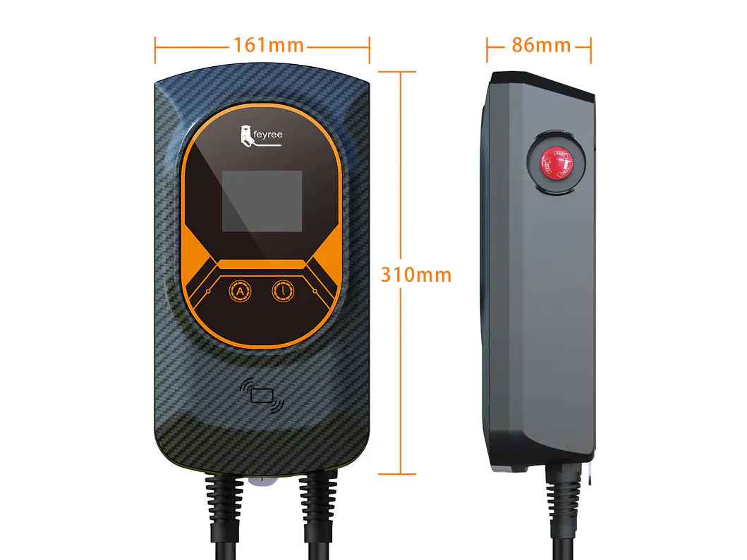 Wallbox 7 kW | 32A | Cabo 5m | App | RFID | Ecrã LCD 14