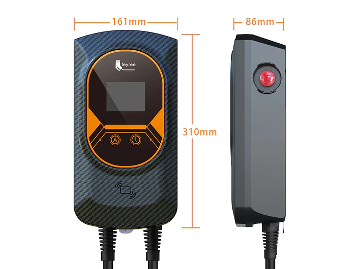 Wallbox 7 kW | 32A | Cabo 5m | App | RFID | Ecrã LCD 14