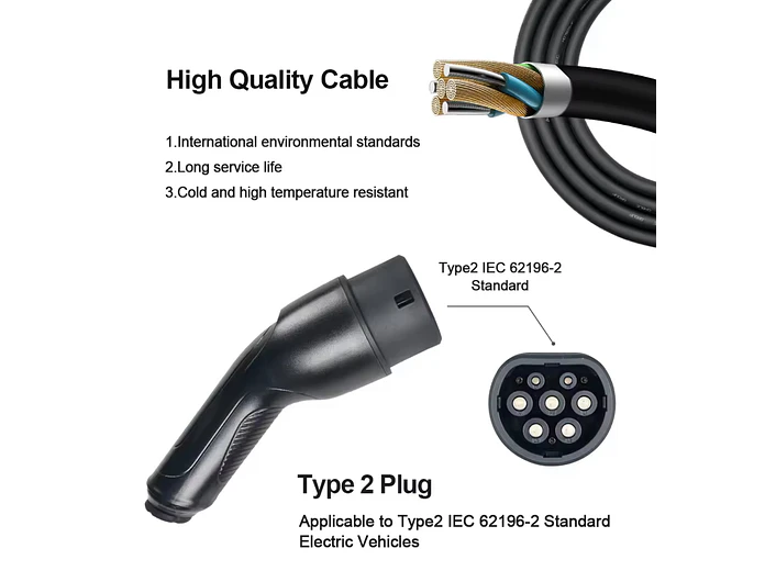 Carregador Portátil 22 kW | 32A | 5 Metros | App Wi-Fi | Saco Transporte | Suporte Parede 14