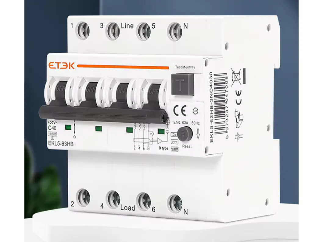 RCBO Diferencial e Disjuntor 2 em 1 - TRIFASICO - 20A - 30 ma - TIPOA 1