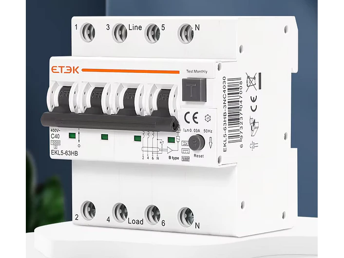 RCBO Diferencial e Disjuntor 2 em 1 - TRIFASICO - 20A - 30 ma - TIPOA 1