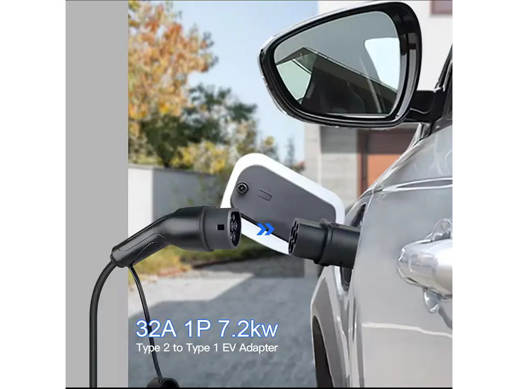 Adaptador Carregamento Tipo2 para Tipo1 - 32A Monofasico 5