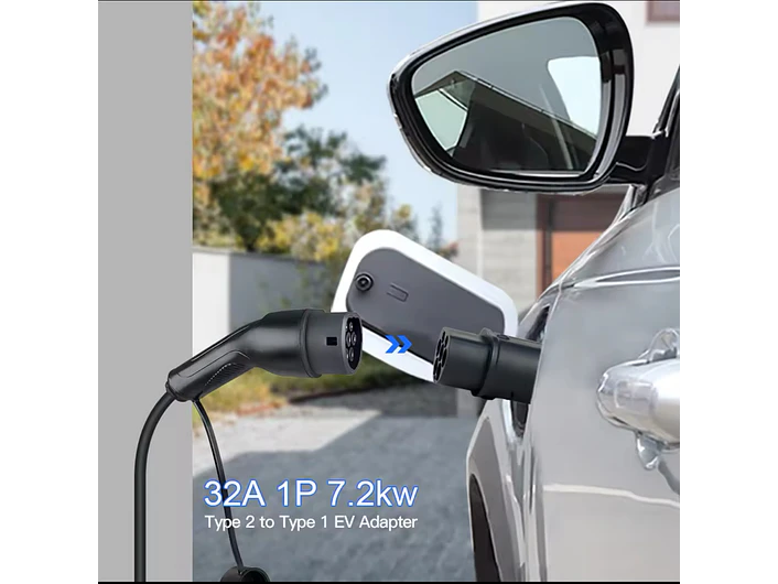 Adaptador Carregamento Tipo2 para Tipo1 - 32A Monofasico 5