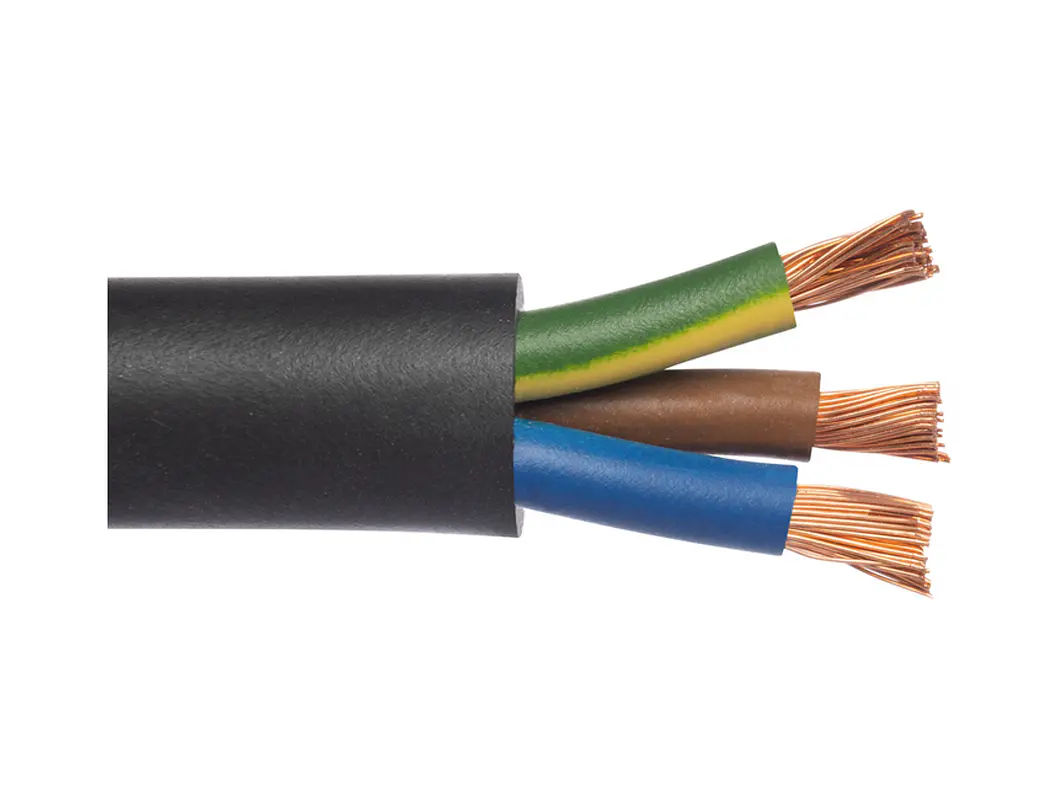 Cabo Flexivel Preto 3 x 4mm H05VV-F 3G4 PT-A - MONOFASICO 2