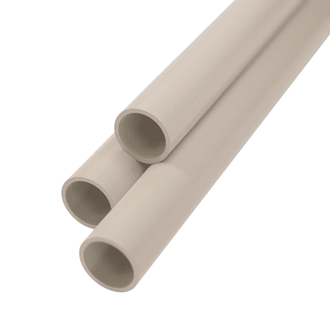 Tubo Rigido PVC 20mm - Beige - p/ Cabo 6 mm - 3 METROS