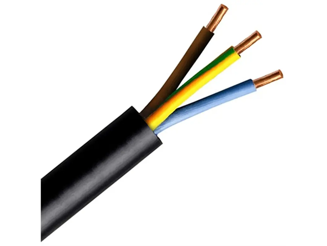 Cabo Rijo Preto 3 x 4mm H05VV-F 3G4 PT-A - MONOFASICO 1