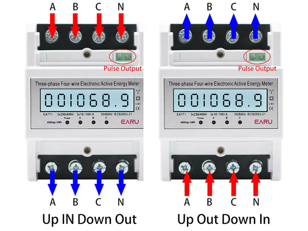 Contador para Quadro Eletrico - Condominios - AC 230-380V TRIFASICO 3