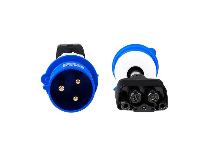 Adaptador TESLA para Tomada Azul 32A Monofasica 5