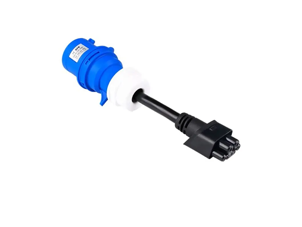 Adaptador TESLA para Tomada Azul 32A Monofasica 6