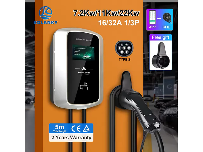 Wallbox Carregador Parede - 7 KW - 32A - MONOFASICA - C/ APP WI-FI - Cartões 1