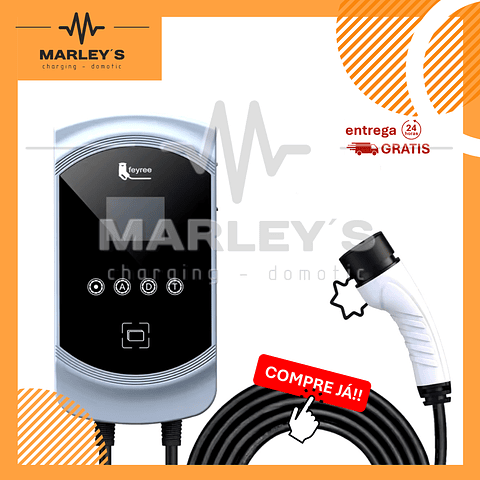 Wallbox Carregador Parede - 7 kw - 32 A - C/ APP WI-FI e Cartões