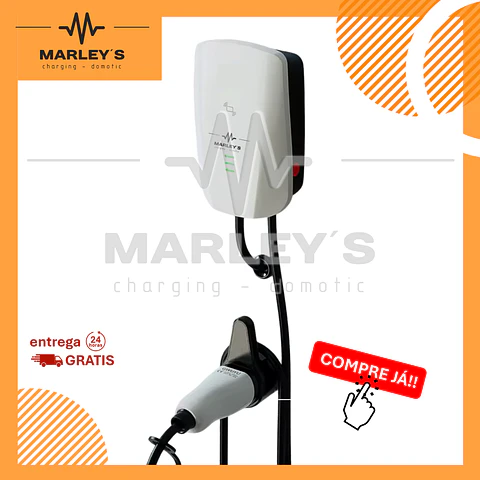 Wallbox Carregador Parede - 7 kw - 32 A - c/ APP WI-FI e Cartões