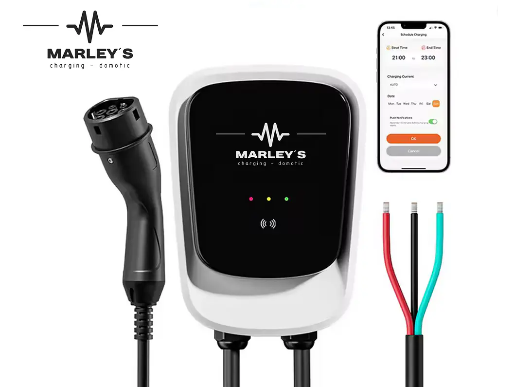 Wallbox 7 kW | 32A | Cabo 5m | App | RFID 2