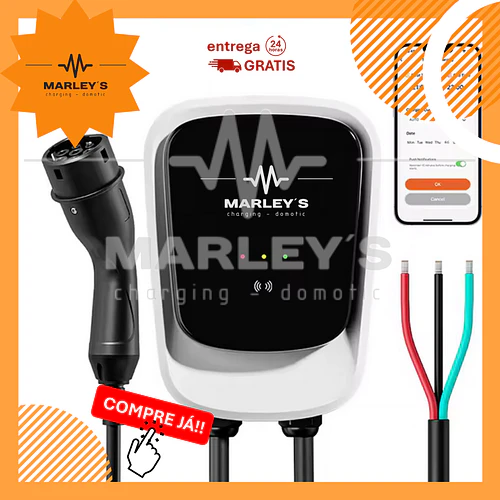 Wallbox 7 kW | 32A | Cabo 5m | App | RFID