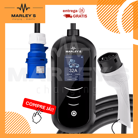 Carregador Portátil 7 kw - 32A - ADPOW - 3.5 metros