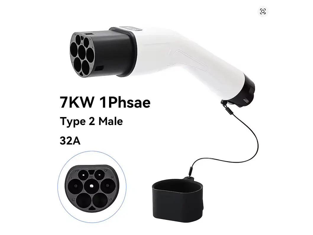 Ficha Connector MENNEKES TIPO 2 - PILE SIDE - Macho - 7 kw Monofasico 1