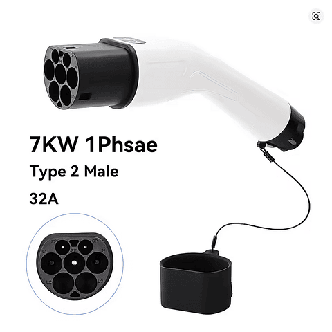 Ficha Connector MENNEKES TIPO 2 - PILE SIDE - Macho - 7 kw Monofasico