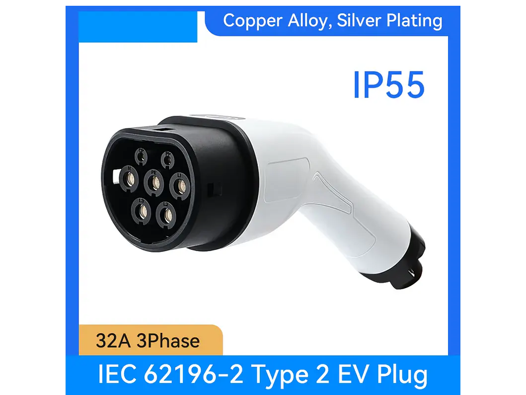 Ficha Connector MENNEKES TIPO 2 - CAR SIDE - Fêmea - 22 kw Trifasico 1
