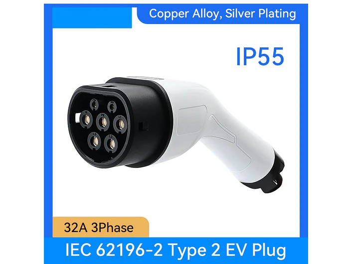 Ficha Connector MENNEKES TIPO 2 - CAR SIDE - Fêmea - 22 kw Trifasico 1