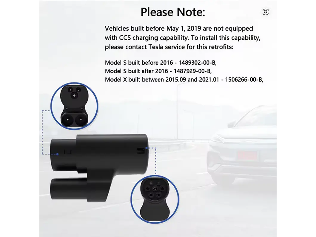 Adaptador CCS para TIPO 2 - TESLA  4