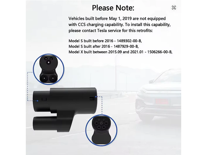 Adaptador CCS para TIPO 2 - TESLA  4