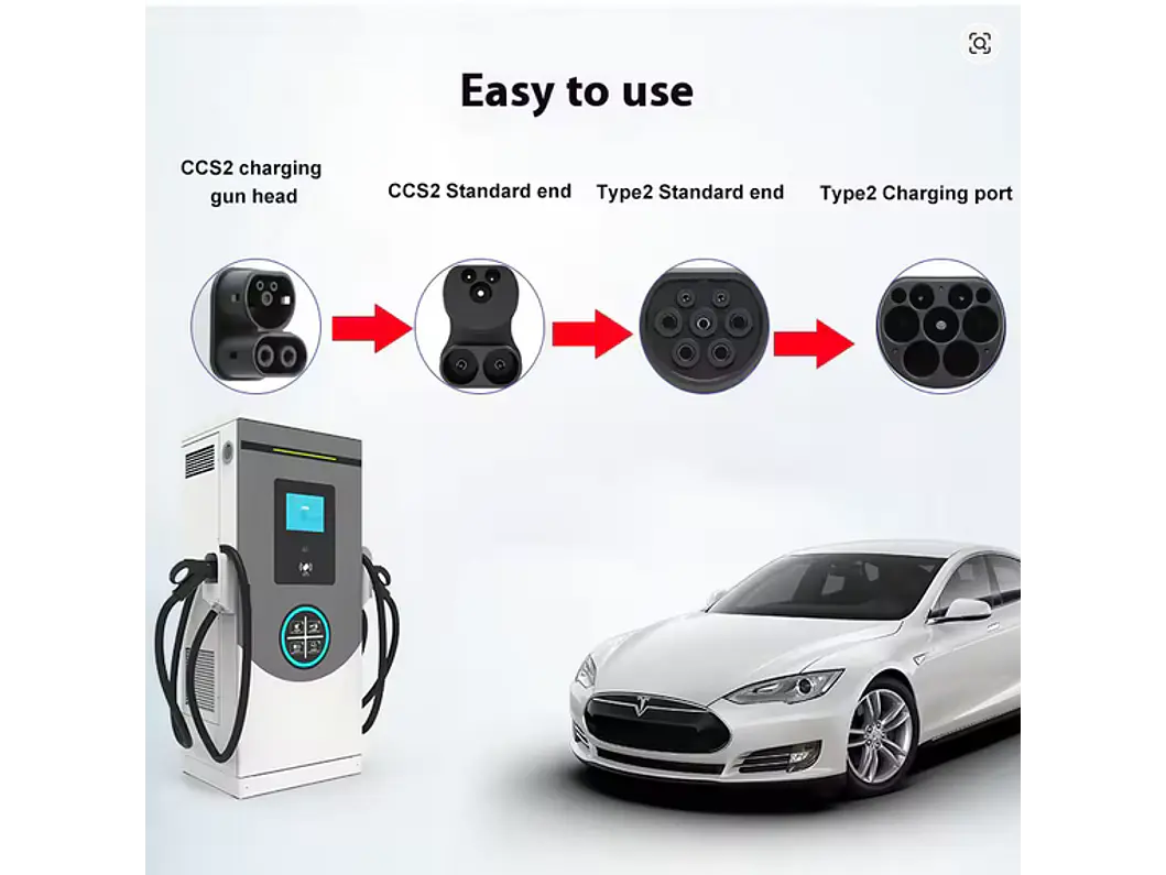 Adaptador CCS para TIPO 2 - TESLA  13
