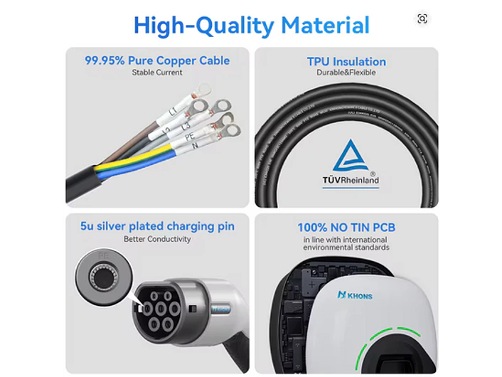Wallbox 22 kW | 32A | Sem Cabo | App | RFID 5