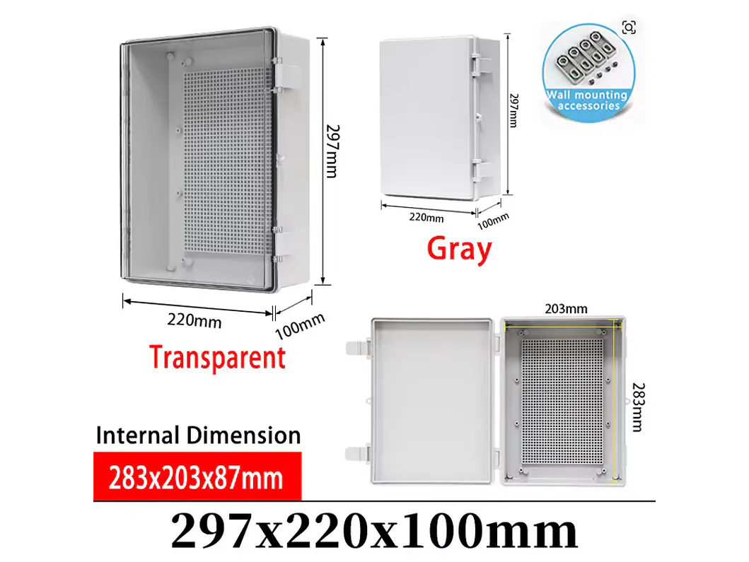 Caixa Proteção Estanque Exterior para Wallbox 29.7x22x10 cm 4