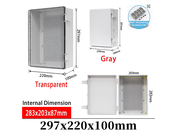 Caixa Proteção Estanque Exterior para Wallbox 29.7x22x10 cm 4