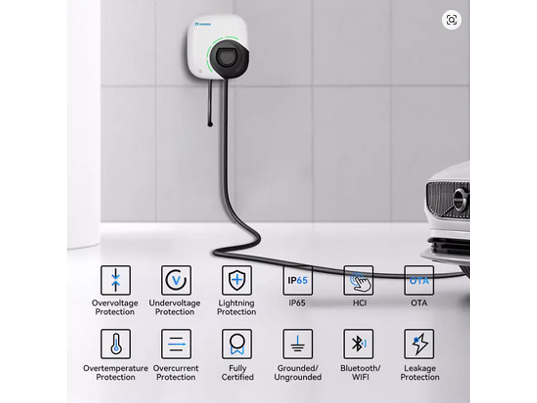 Wallbox 11 kW | 16A | Cabo 5m | App WI-FI | RFID 7