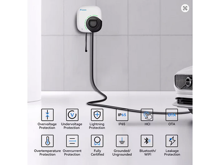 Wallbox 11 kW | 16A | Cabo 5m | App WI-FI | RFID 7