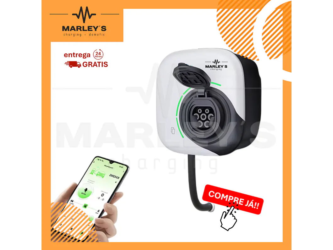 Wallbox 22 kW | 32A | Sem Cabo | App | RFID 1